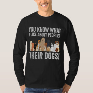 T-shirt Mignonne Amoureux des chiens Vous Savez Ce Que J'A