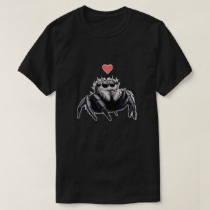 T-shirt Mignonne araignée sauteur d'amour