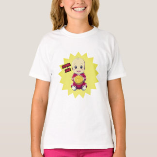 T-shirt Mignonne bébé en tenue de footballeur