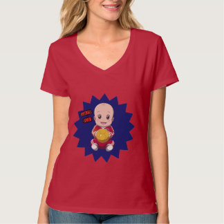 T-shirt Mignonne bébé en tenue de footballeur