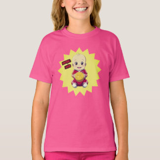 T-shirt Mignonne bébé en tenue de footballeur
