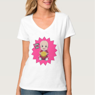 T-shirt Mignonne bébé en tenue de footballeur