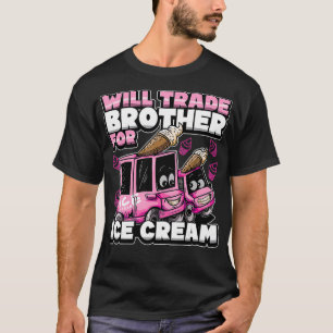 T-shirt Mignonne Big Soeur Crème Camion Drôle Citation Mat