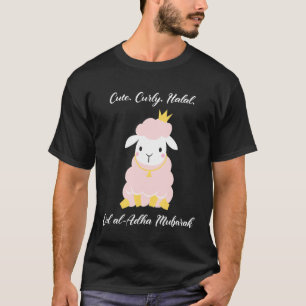 T-shirt Mignonne Boudin Halal Eid Al Adha Moubarak Pour Mu