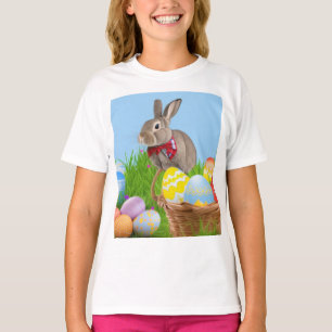 T-shirt Mignonne Bunnyfor Pâques pour une humeur positive