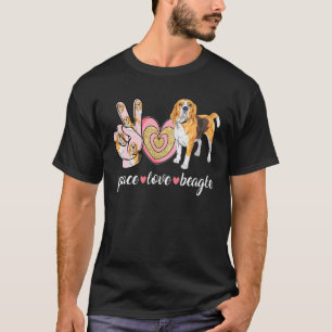 T-shirt Mignonne Chien Maman Fête des Mères Paix Amour Bea