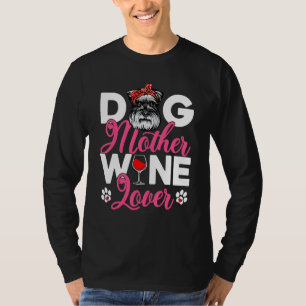 T-shirt Mignonne Chien Mère Schnauzer Chien Fête des Mères