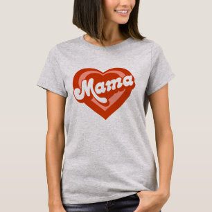 T-shirt Mignonne coeur maman Mini mère fille