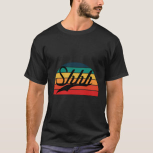 T-shirt Mignonne - Coucher de soleil - Desi en texte noir