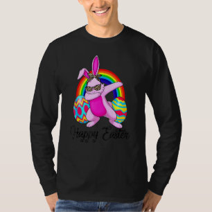 T-shirt Mignonne Dabbing Rabbit Jour de Pâques Oeufs Dab G