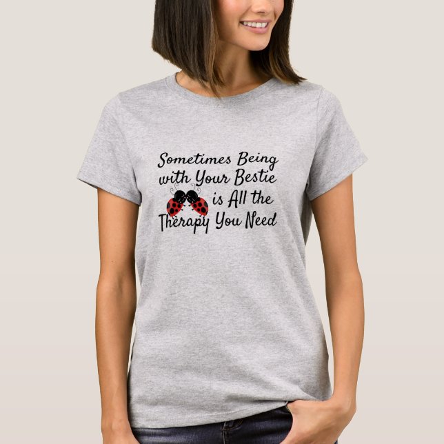 T-shirt mignonne dame serres thérapie bestiale de plage (Devant)