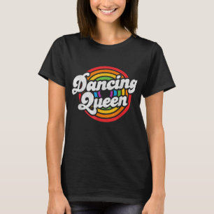 T-shirt Mignonne Dancing Queen Roller Disco les années 70 