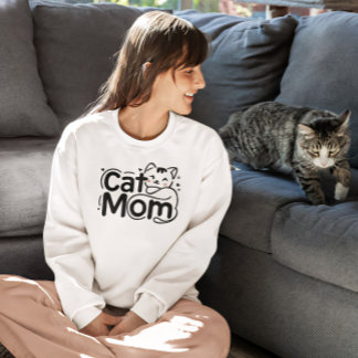T-shirt Mignonne Design Simple Femme Amoureux des chats Ma