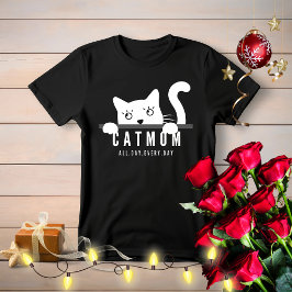 T-shirt Mignonne design simple femmes blanc amoureux des c