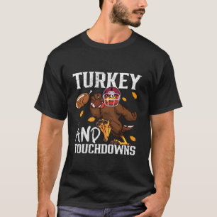 T-shirt Mignonne dinde football Turquie et Touchdowns Than
