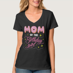 T-shirt Mignonne Donut Doughnut Maman De La Fille Annivers