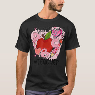 T-shirt Mignonne Enseigner L'Amour Et Inspirer Apple Ensei