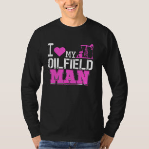 T-shirt Mignonne Épouse Roghneck Girami Pour Oilfield Rig 
