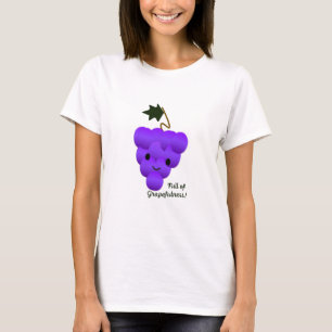 T-shirt Mignonne et amusante pleine de raisins de raisins