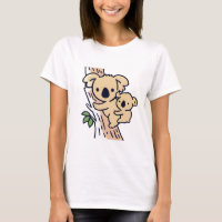 Mignonne Famille Mère Koala Ours Avec Bébé