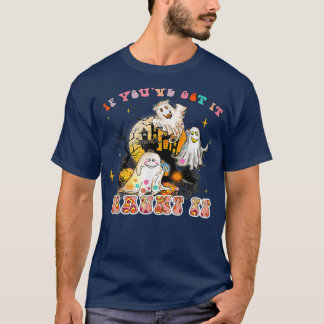 T-shirt Mignonne Fantôme Citrouille Haunted Maison Hallowe