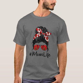 T-shirt Mignonne Fête des Mères Messy Bun Boxing Maman Mam