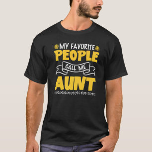 T-shirt Mignonne Fête des Mères Mon peuple favori m'appell