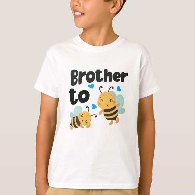 T-shirt Mignonne "Frère à abeille" (Devant)