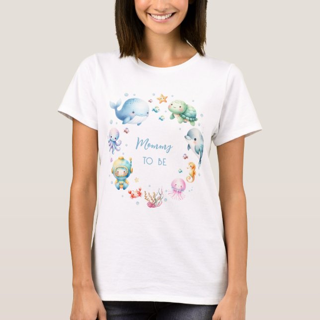 T-shirt Mignonne Future Maman (Devant)