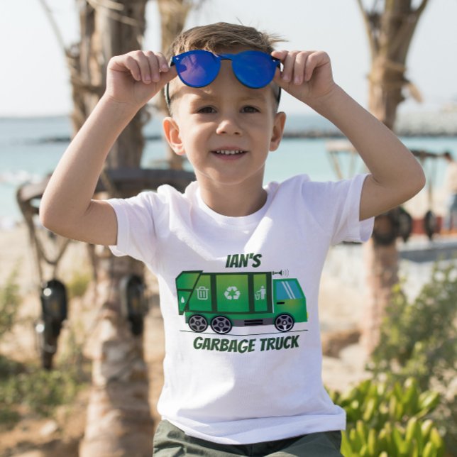 T-shirt Mignonne Garbage Truck Enfants N'importe quel âge (Créateur téléchargé)