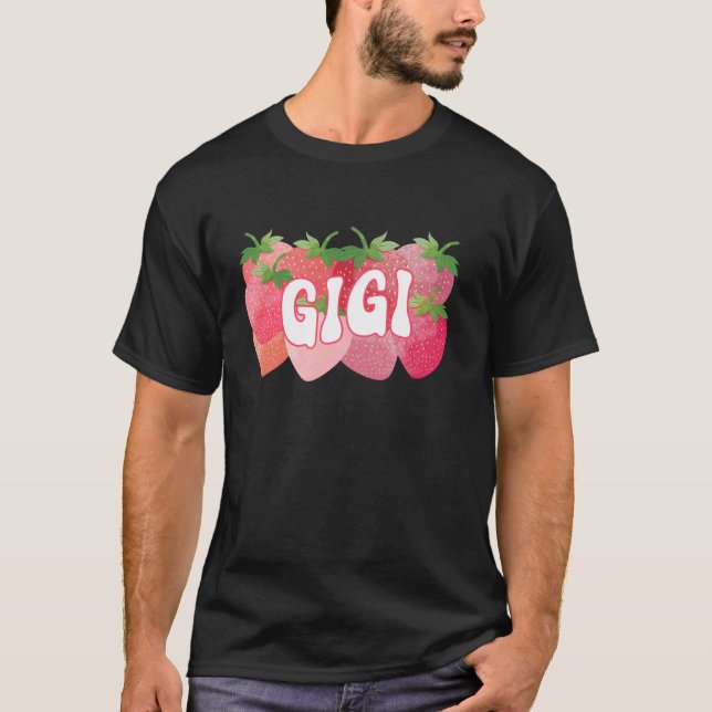 T-shirt Mignonne Gigi Fraise Lover Maman Maman Maman Mères (Devant)