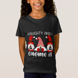 T-Shirt Mignonne Gnome Gnomies Trois Gnomes Naughty