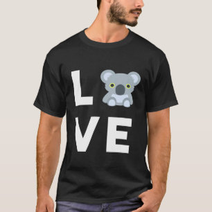 T-shirt Mignonne I Love Koalas Funny Koala Oear Lover Tee