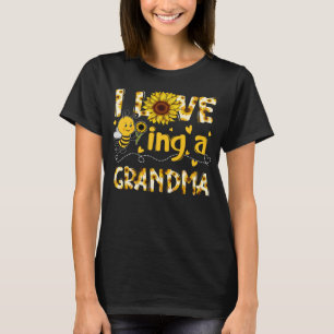 T-shirt Mignonne J'aime être une grand-mère tournesol abei