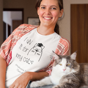 T-shirt Mignonne Je L'Ai Fait Pour Mon Nom De Chat 2024 Gr