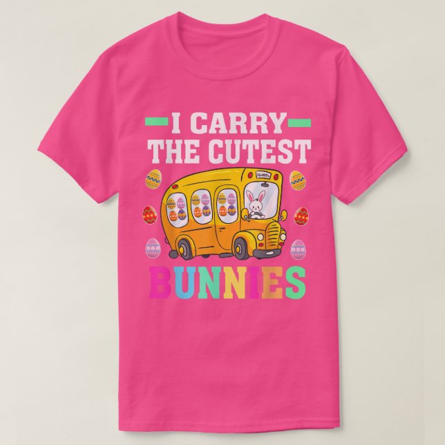 T-shirt Mignonne Je Transporte Le Chauffeur De Bus De L'Éc (Design devant)