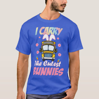 T-shirt Mignonne Je Transporte Le Chauffeur De Bus De L'Éc