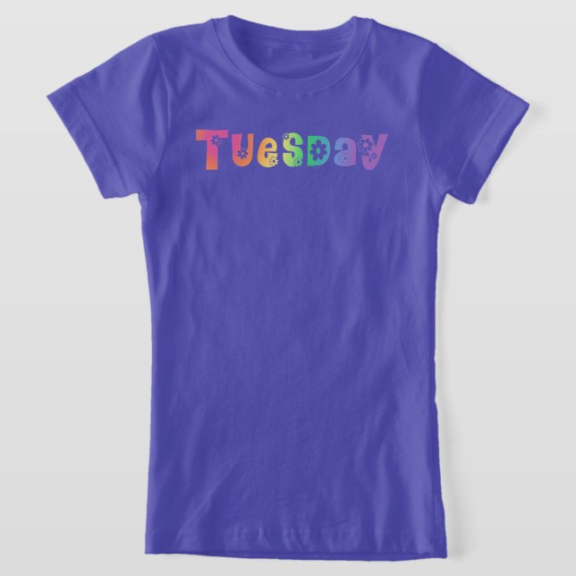 T-Shirt Mignonne Jour De La Semaine Mardi (Poser)