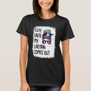 T-shirt Mignonne Jusqu'À Ce Que Mon Laotien Sorte