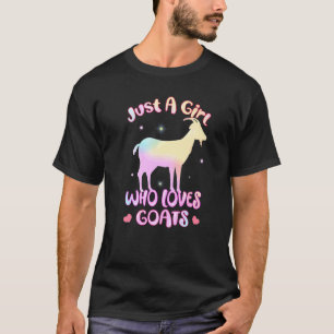 T-shirt Mignonne Juste Une Fille Qui Aime Les Chèvres Fill