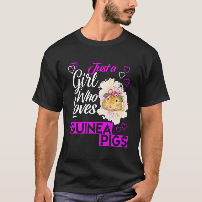 T-shirt Mignonne Juste Une Fille Qui Aime Les Cochons De G (Devant)