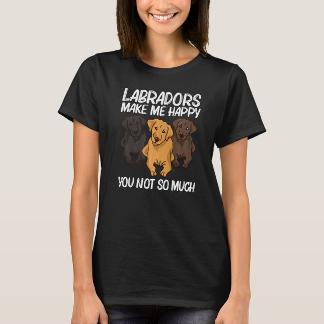 T-shirt Mignonne Labrador Pour Hommes Femmes Chien Chien C (Devant)
