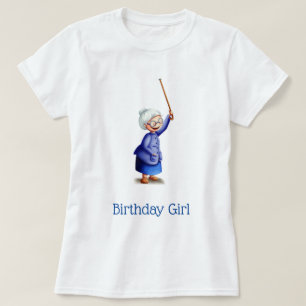 T-shirt Mignonne Lady Grand-Mère Fille d'anniversaire