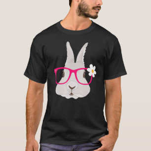 T-shirt Mignonne Lapin de Pâques OEufs de Pâques Professeu