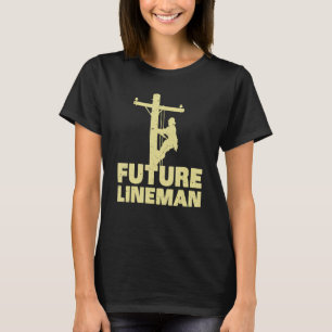 T-shirt Mignonne Lineman Conception Pour Enfants Hommes Fe
