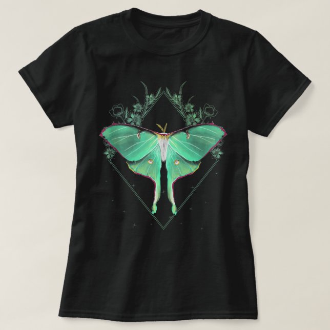 T-shirt Mignonne Luna Moth Beau Papillon Insect Lover Ta (Design devant)
