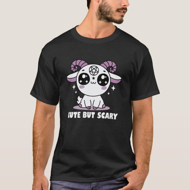 T-shirt Mignonne mais effrayant (Devant)