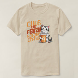 T-shirt Mignonne Mais Feral Avant Chemise Café
