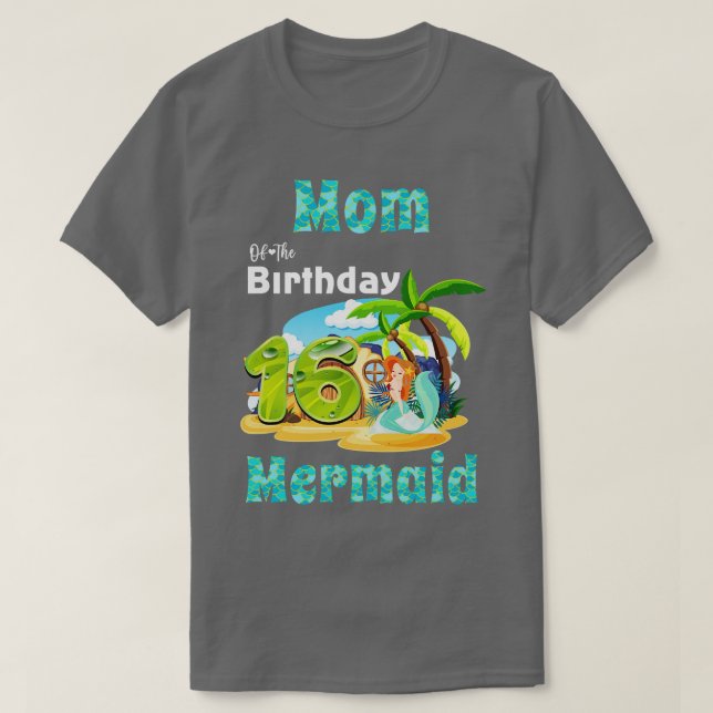 T-shirt Mignonne Maman Du 16E Anniversaire (Design devant)
