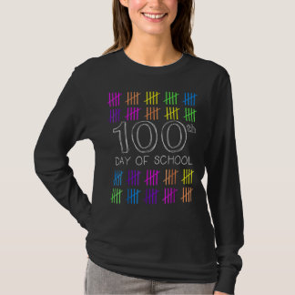 T-shirt Mignonne Maternelle Préscolaire 100 Jours De Thé S